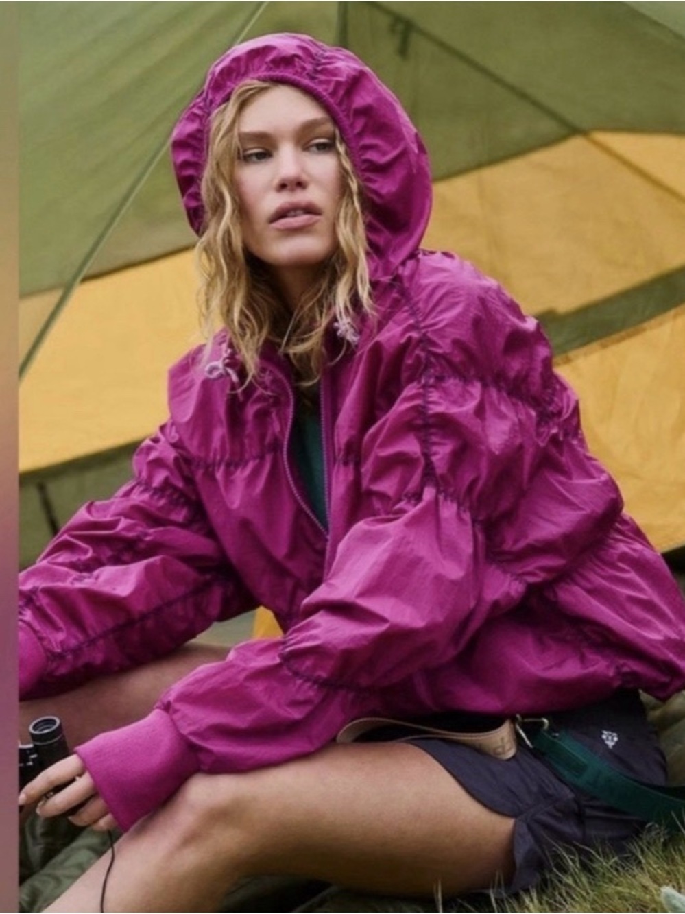 Free People happy camper pullover. NWT. Berry blitz